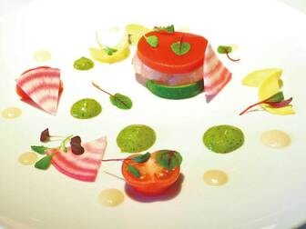 オーベルジュ北の暖暖/【ヘルシーディナー/例】ディナーはアミューズ、お料理3皿、デセールのご用意。美味少量にお楽しみいただけます。