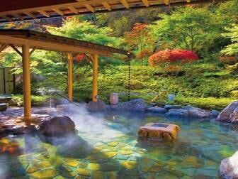 山野草の宿 二人静/【露天風呂】解放感抜群の庭園露天風呂からは四季折々の山野草をお楽しみ頂けます。