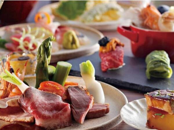 【夕食一例】南紀白浜の高級食材を会席料理でお楽しみいただけます。