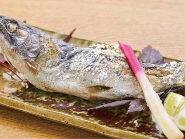 【せせらぎ御膳・ヤマべの塩焼き/例】※お品物・品数は仕入れ状況で変更の場合あり