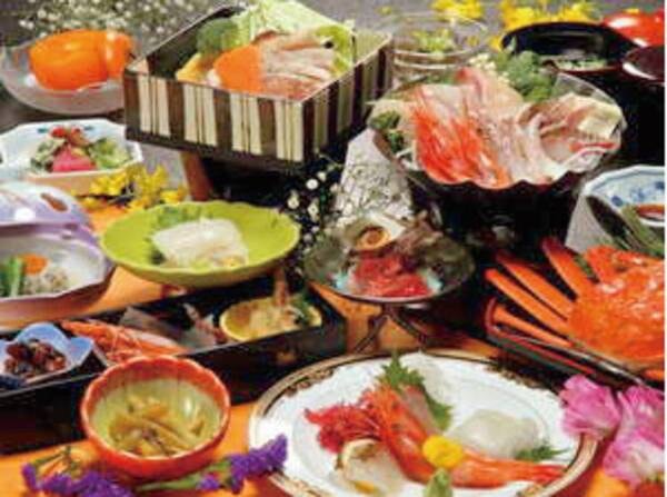 夕食は板長おすすめのメニュー/例