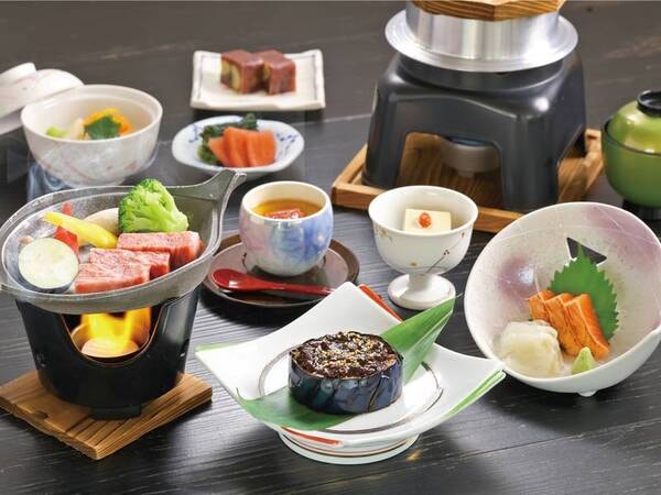 【スタンダード和会席膳/例】メインは和牛の陶板焼き!