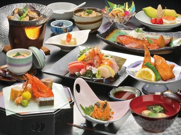 常盤物を味わう海鮮会席(一例)