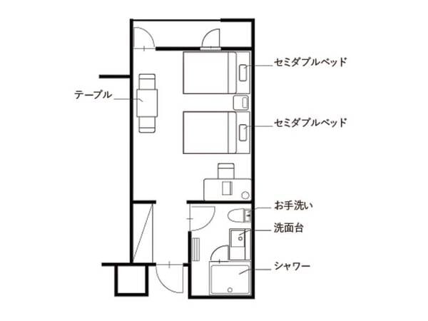 A-TYPE:スタンダードな洋室ツイン間取り