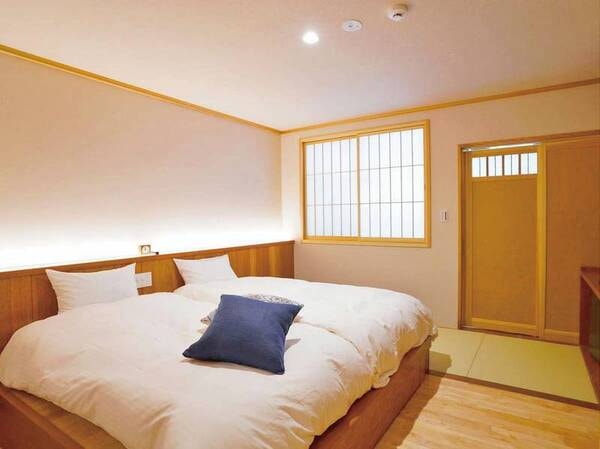 【かけ流し檜風呂付】木の温もりの和洋室/一例