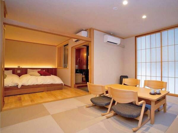 【かけ流し檜風呂付】スイートルーム和洋室/一例