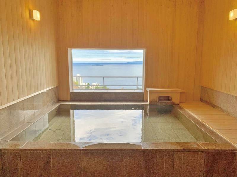 貸切風呂「蒼」／写真一例
熱海の街並みと海を一望！