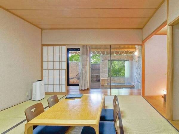 【温泉露天風呂付和室】和室タイプのお部屋で、和の空間をお楽しみください/一例