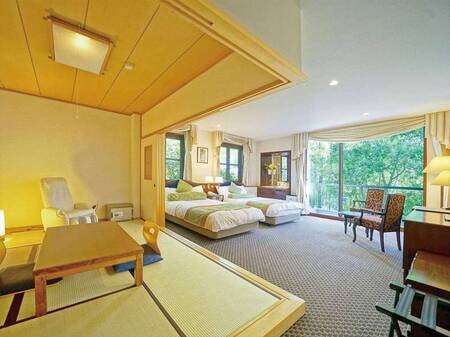 【VILLA棟◆和洋室】和室と洋室が隣り合うようにセットになった56.7平米の和洋室タイプ