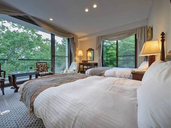 【プレミアムクラシックツイン】48平米の広々としたお部屋タイプでございます。/一例