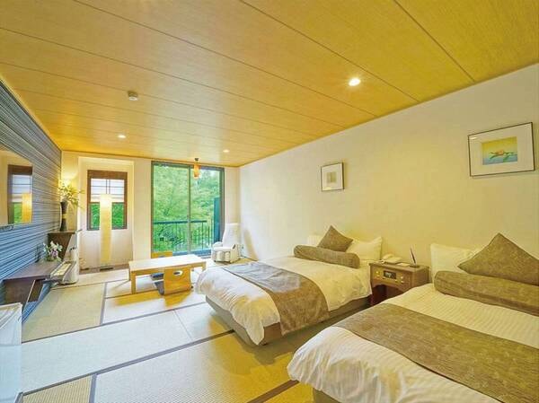 【和モダンツイン】落ち着きある佇まいで、伊豆の自然とともに癒しの空間を演出いたします。/一例