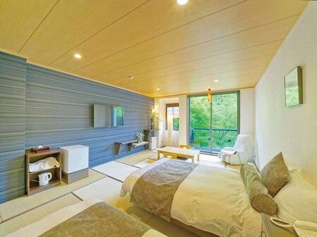 【和モダンツイン】3名様以上はお布団をご用意いたします/一例