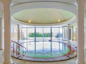 癒しのリゾート・加賀の幸ホテルアローレ／【天然温泉大浴場「加賀の湯」】保湿効果があって湯冷めしにくい柴山温泉をお楽しみください