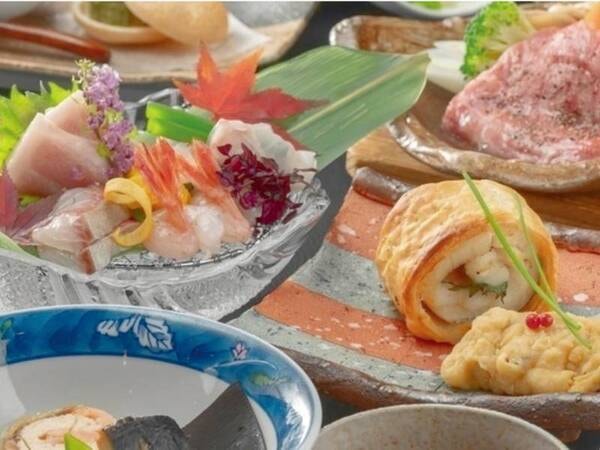 【お気軽会席/例】 ※写真はイメージ。仕入れ状況により異なります