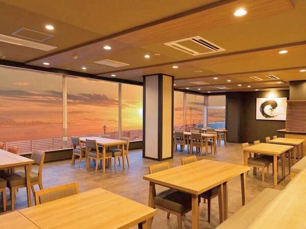 【ダイニング】\2021年12月リニューアル/“日本の夕陽百選の地”湯野浜温泉から見る夕日は絶景