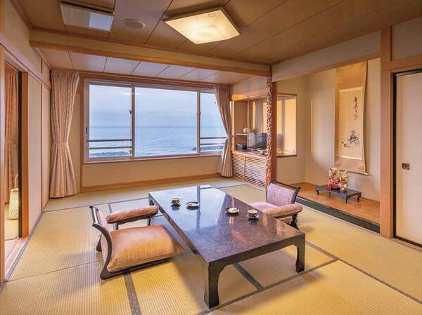 【デラックス和室一例】《最上階》リビングルームと和室でゆっくりとお寛ぎ頂けます