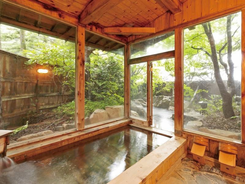 【貸切露天風呂】岩なし