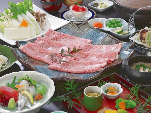 【熊野牛しゃぶしゃぶ会席/例】