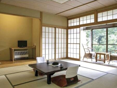 【基本プラン】庭園を臨むデラックス和室/例　庭園を臨むデラックス和室