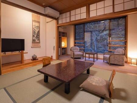 【本館12.5畳和室/例】渓流側・バストイレ付
