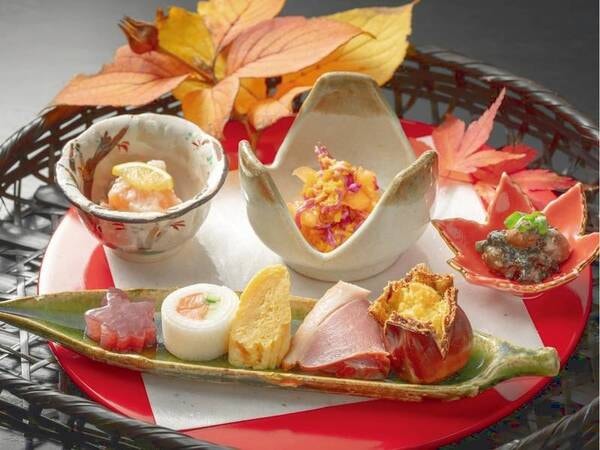 【夕食/一例】地元食材を使用した季節感あふれる一品をご用意