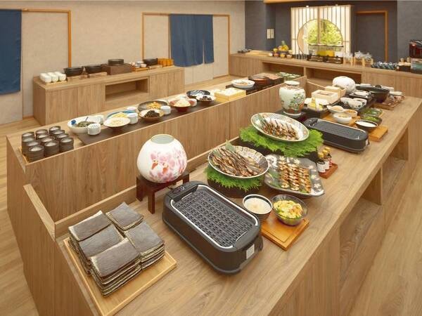 60種以上と種類豊富/朝食イメージ