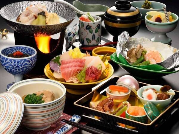 【料理長自慢の和会席/例】季節にあわせた旬の食材を使った夕食膳