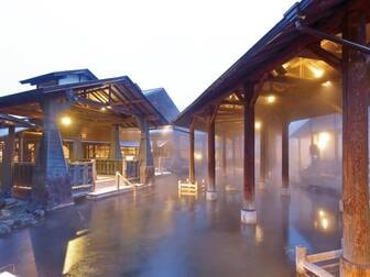 スパリゾートハワイアンズ　モノリスタワー／【江戸情話 与市】浴槽面積男女計1,000㎡と世界最大級の広さ！