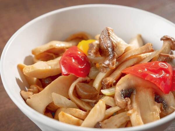 いわき産エリンギと茸のバターソテー/例・夏メニュー(変更の場合あり)