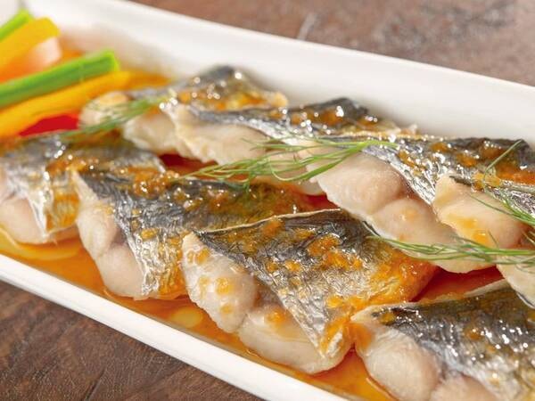 サワラの焦がしバター和風ソース/例・夏メニュー(変更の場合あり)