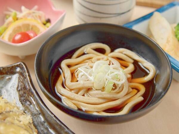 北竜町ならではの黒千石うどんが人気/一例