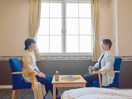 お茶をのみながらホッと一息