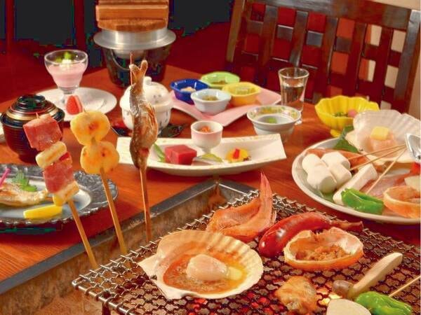 囲炉裏会席/春・夏一例