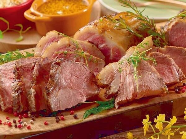 白金豚のロースト/例